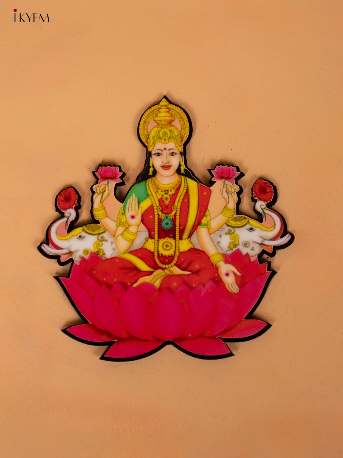 ACRYLIC FRIDGE MAGNETS - GAJALAKSHMI - KC20141