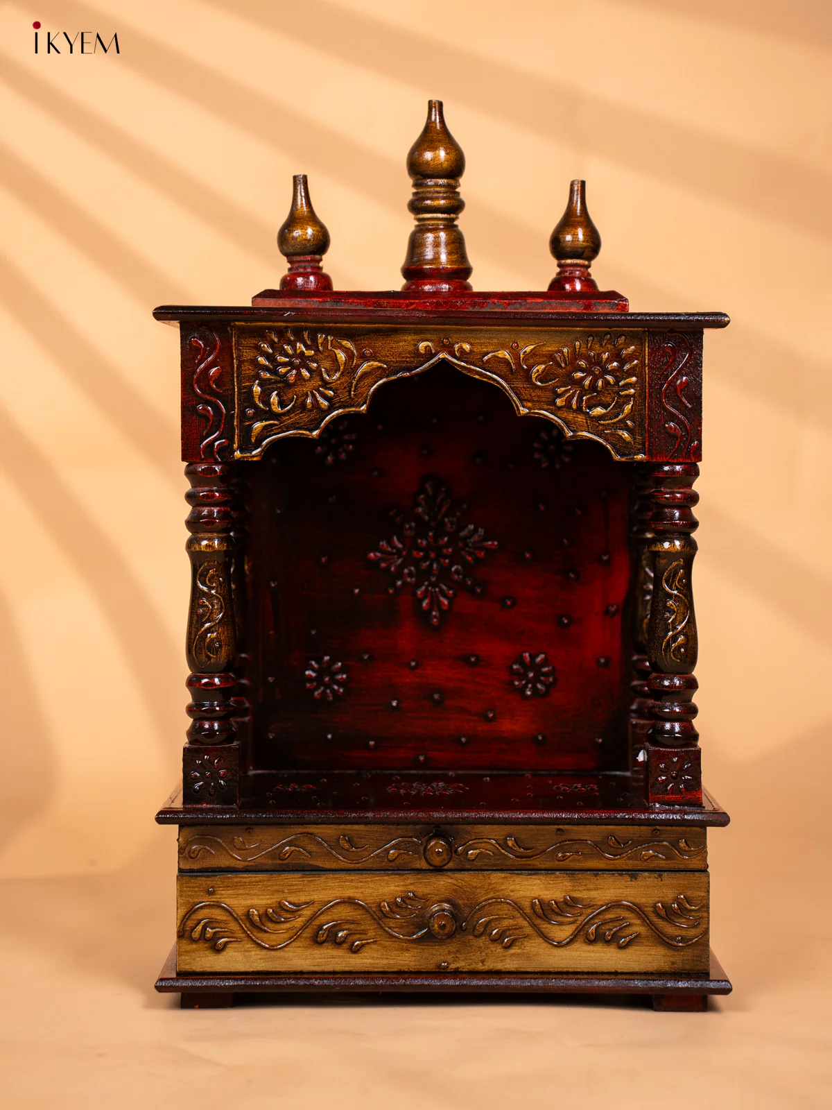 Wooden hand Painted Mini Temple-KC20167