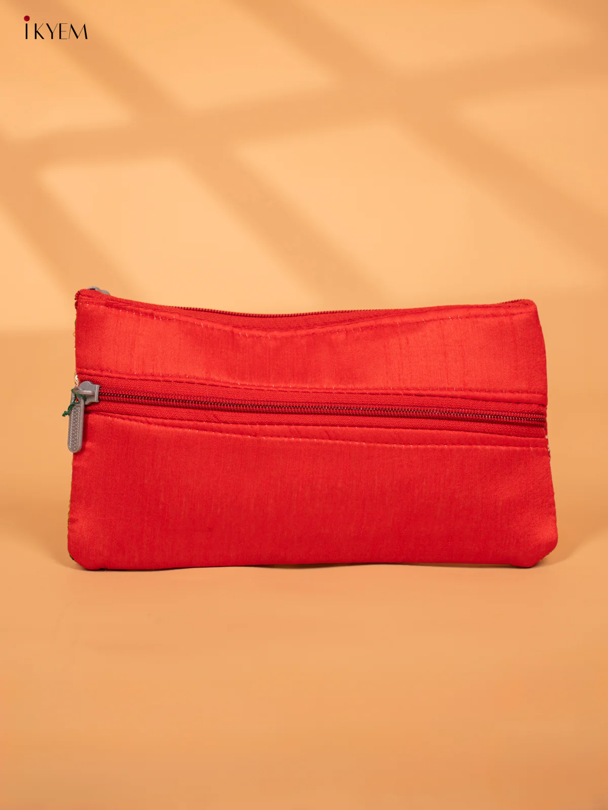 Designer Embroidered Pouch with zipper - KC28120 - Image 10
