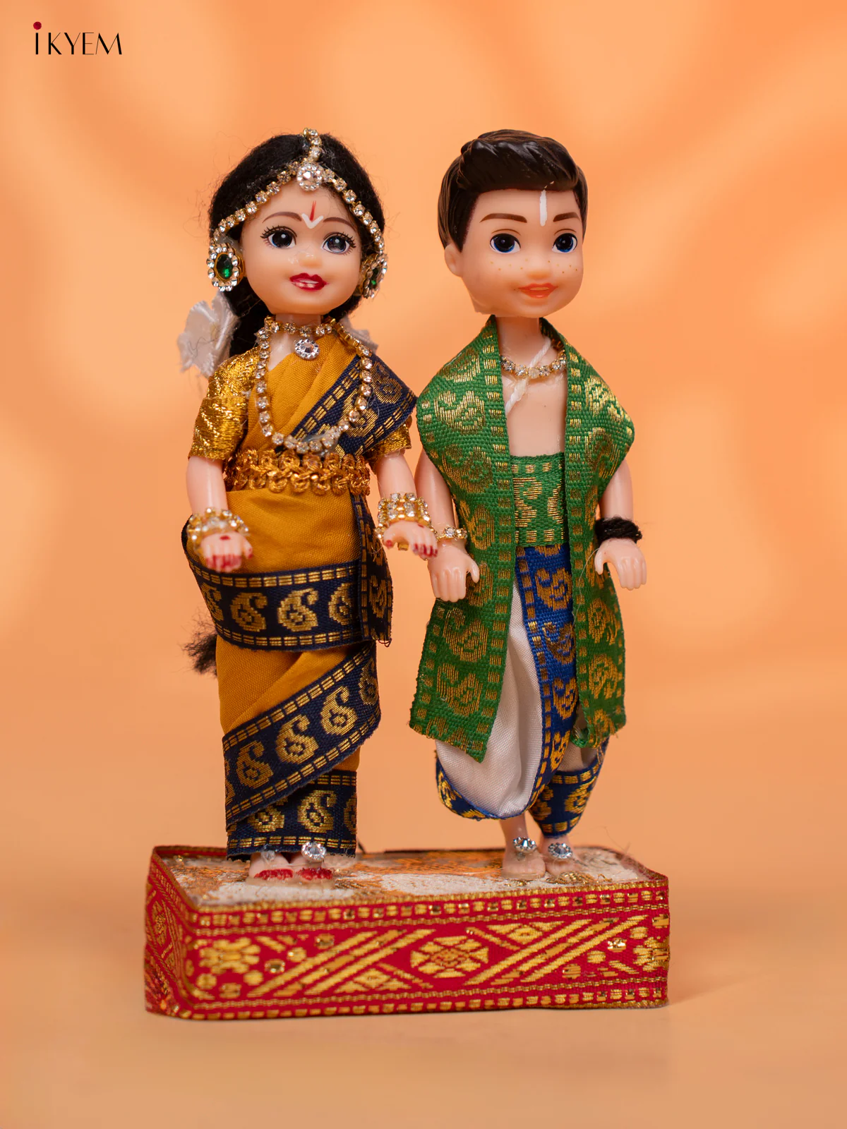 IYENGAR COUPLE - Golu Display Doll - 7 inch-KC28135 - Image 2