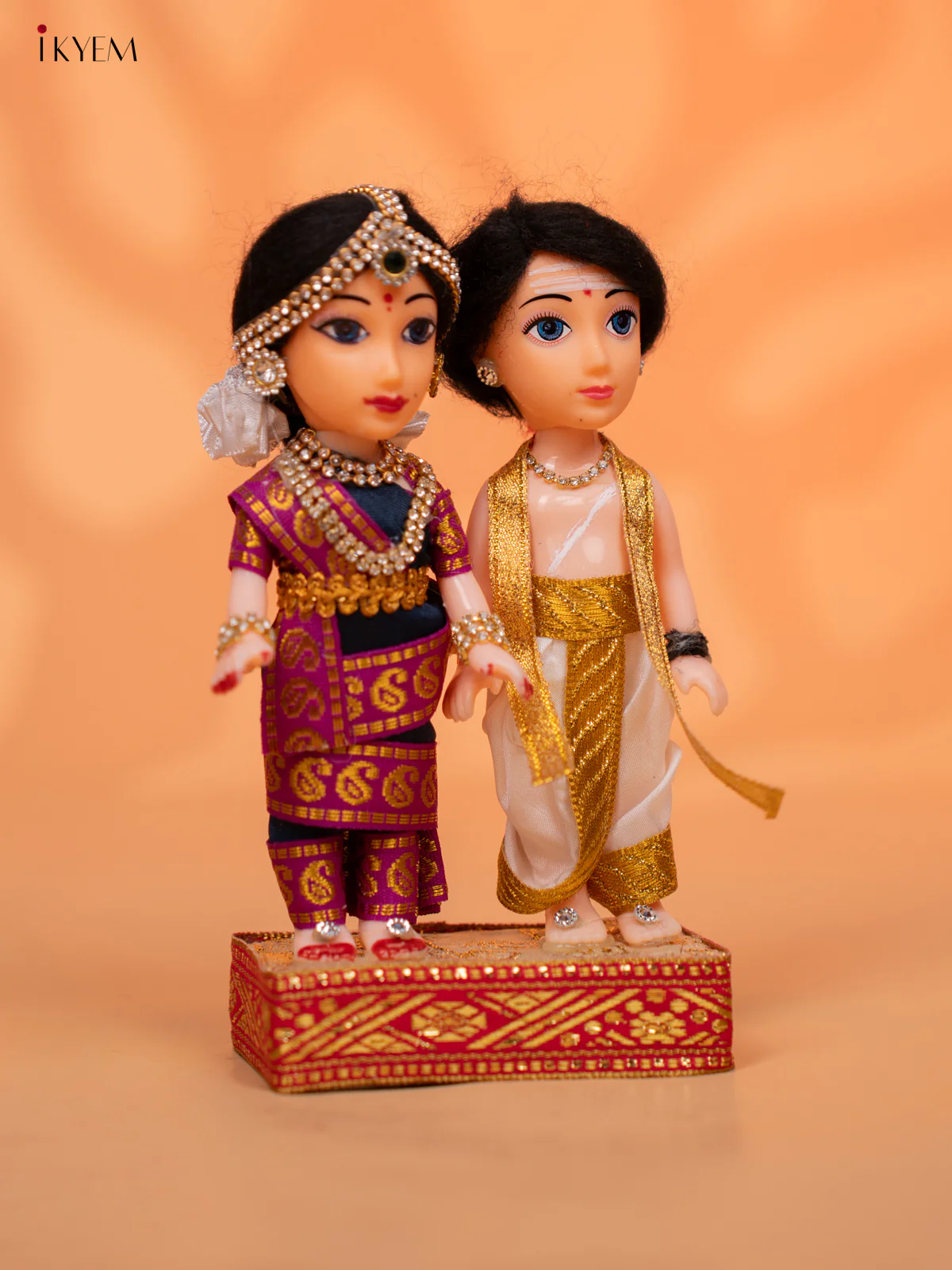 IYER COUPLE - Golu Display Doll - 6.5 inch - KC28141 - Image 2