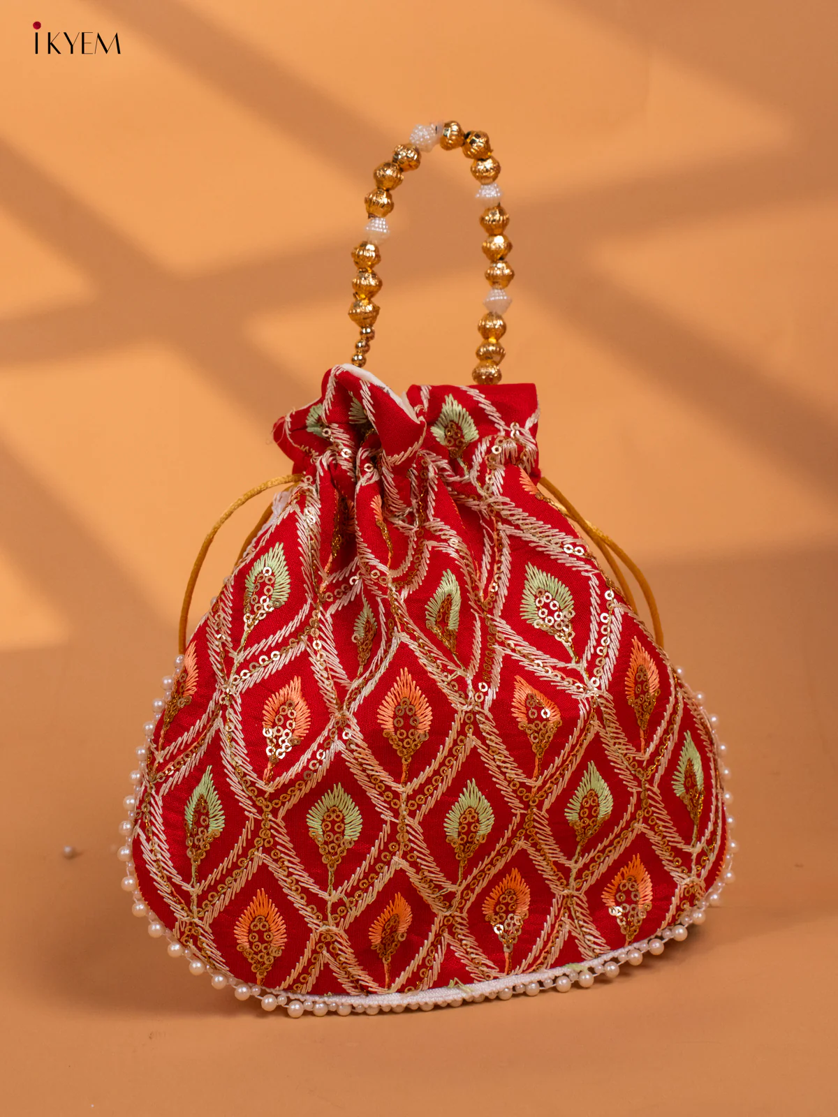 Designer Embroidered Potli Bag - Return Gift - KC29113 - Image 3