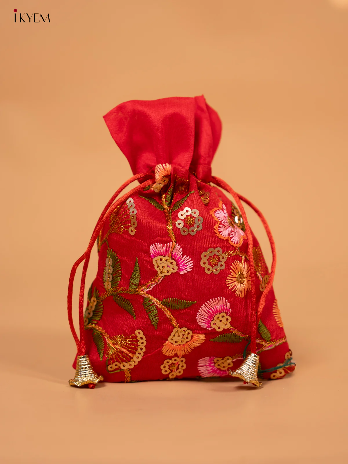 Designer Embroidered Potli Bag Small - KC29118 - Image 4