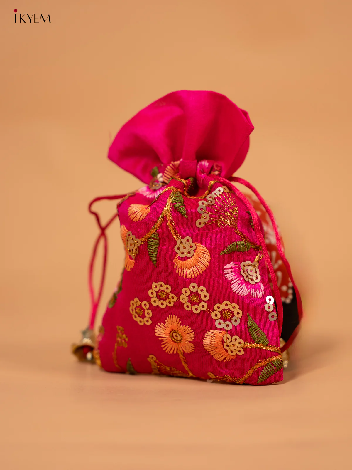 Designer Embroidered Potli Bag Small - KC29118 - Image 5