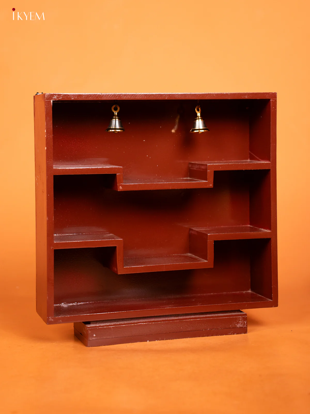 Square Wooden Wall Shelf - Maroon - KD01117 - Image 3