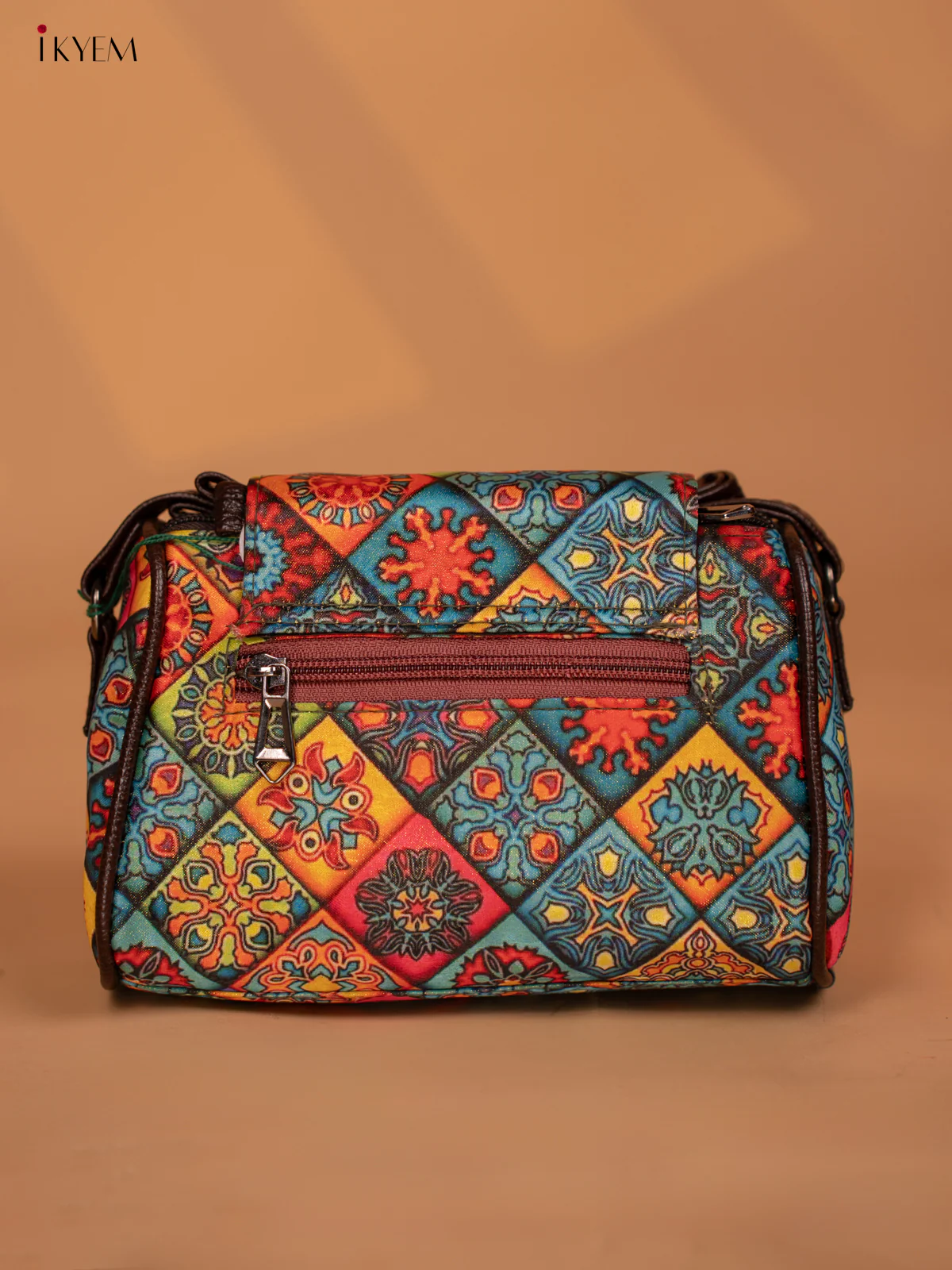 Printed Mandala Art Sling Bag - Multi Colour - KD05159 - Image 4
