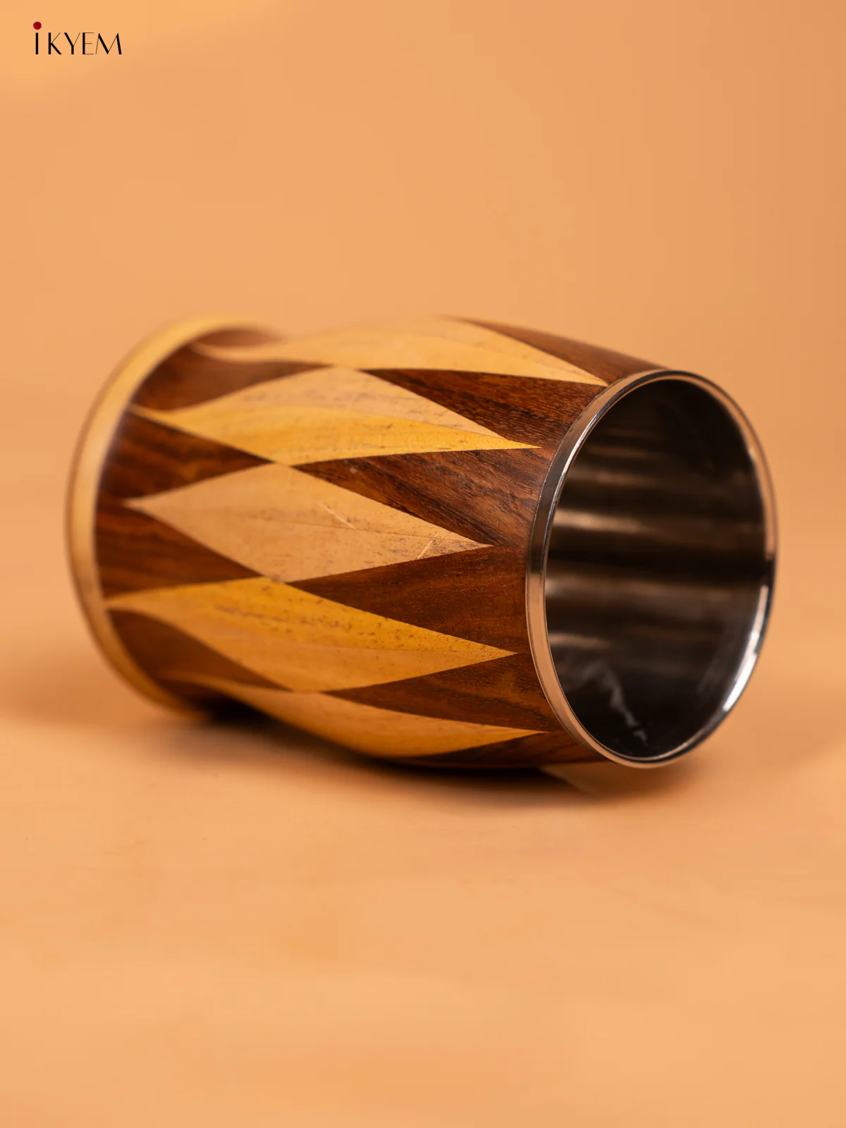 Stainless Steel Mug with Wooden Finish - KD09115 - Image 3