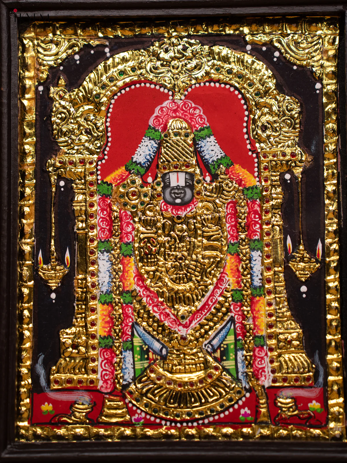 Balaji - Tanjore Painting (13x11) - KD17111 - Image 3