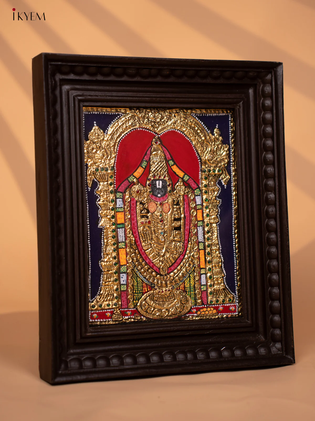 Balaji - Tanjore Painting (13x11) Red -KD17112 - Image 2
