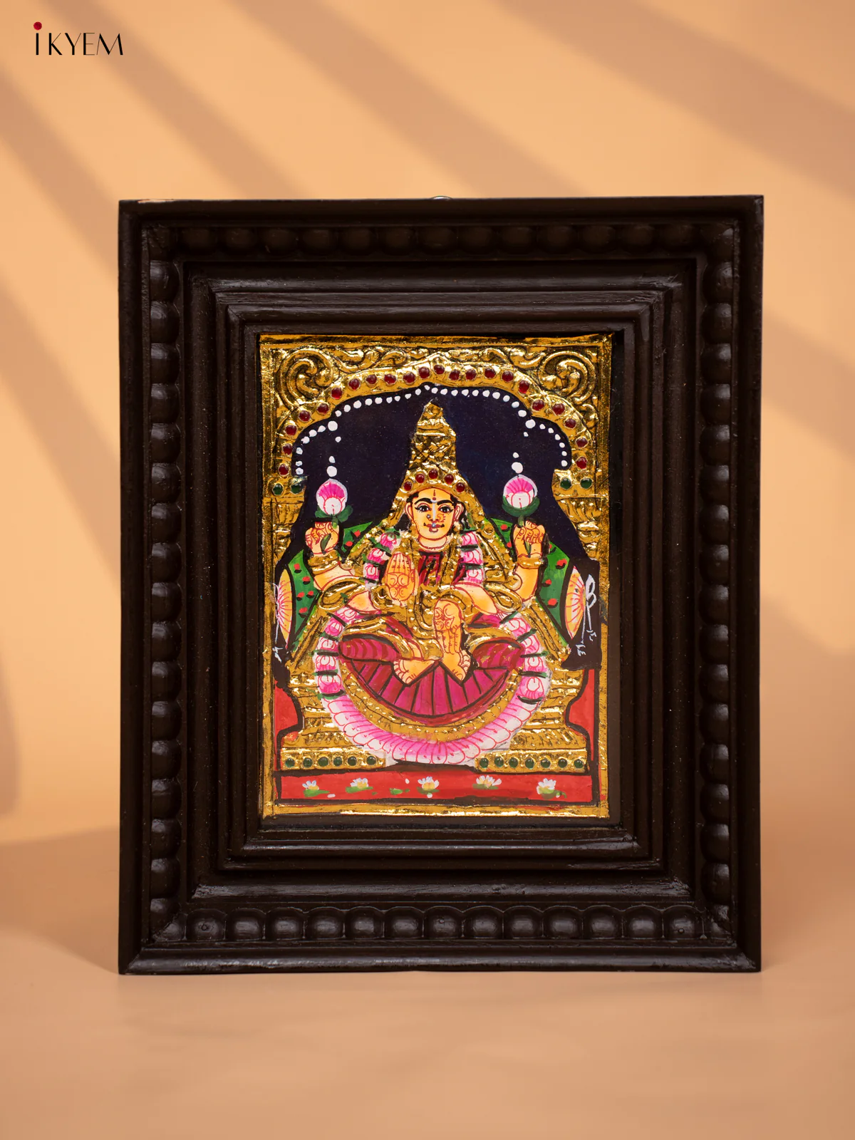 Lakshmi - Tanjore Painting (11x9) - KD17138