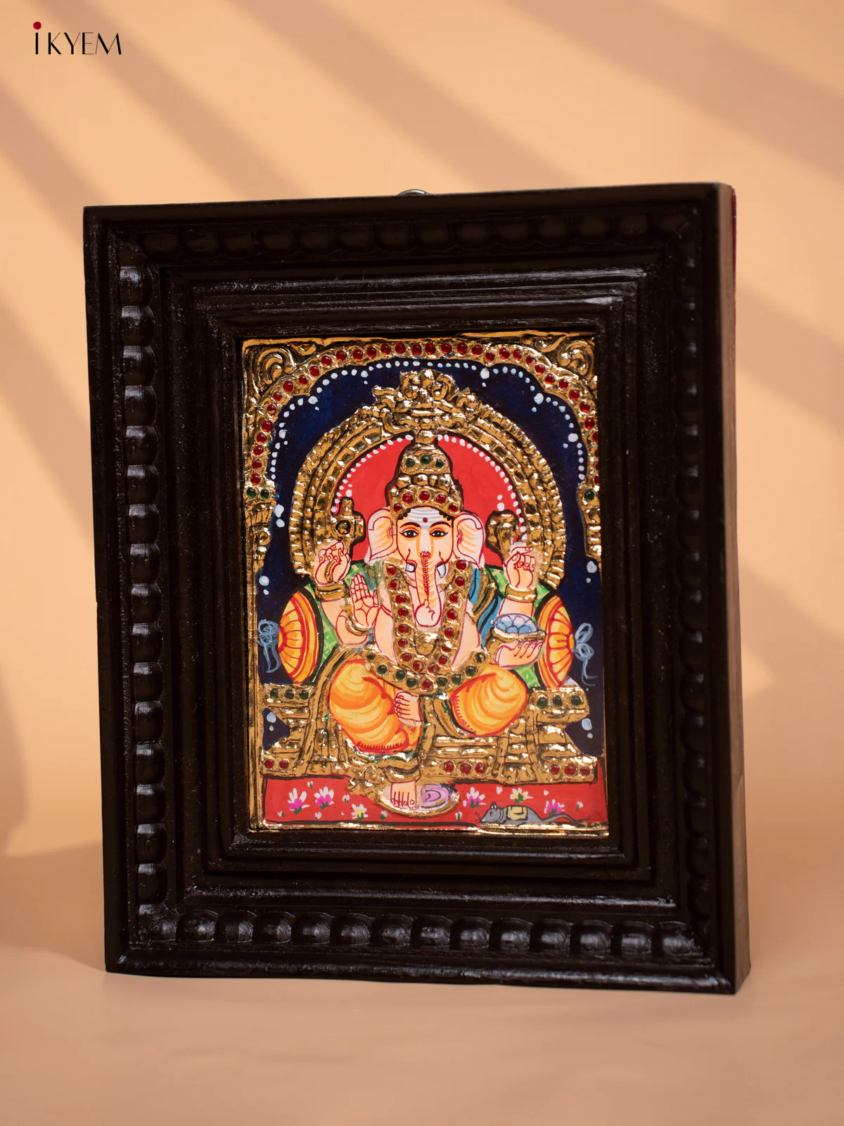 Ganesha - Tanjore Painting (11x9) - KD17144 - Image 4