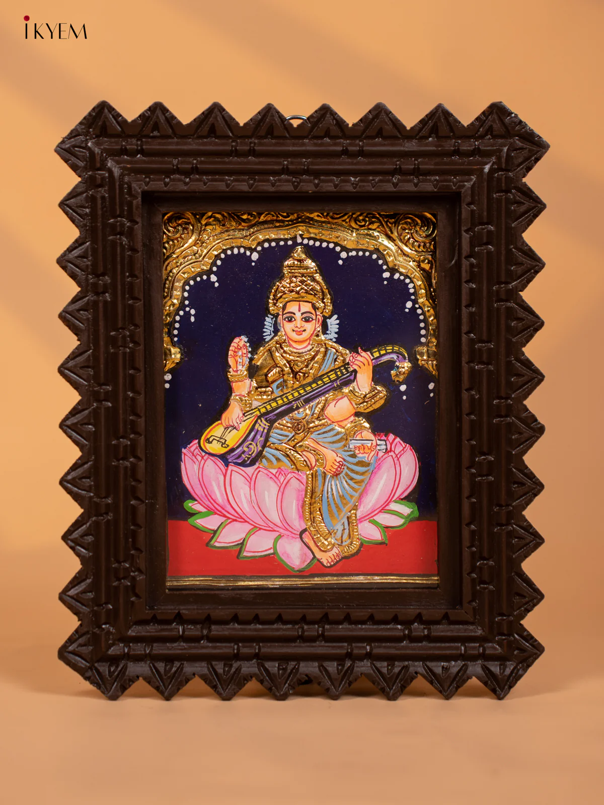 Saraswathi- Tanjore Painting (11x9) - KD17148