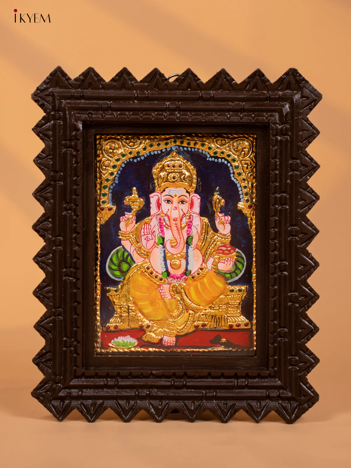 Ganesha - Tanjore Painting (11x9) - KD17150