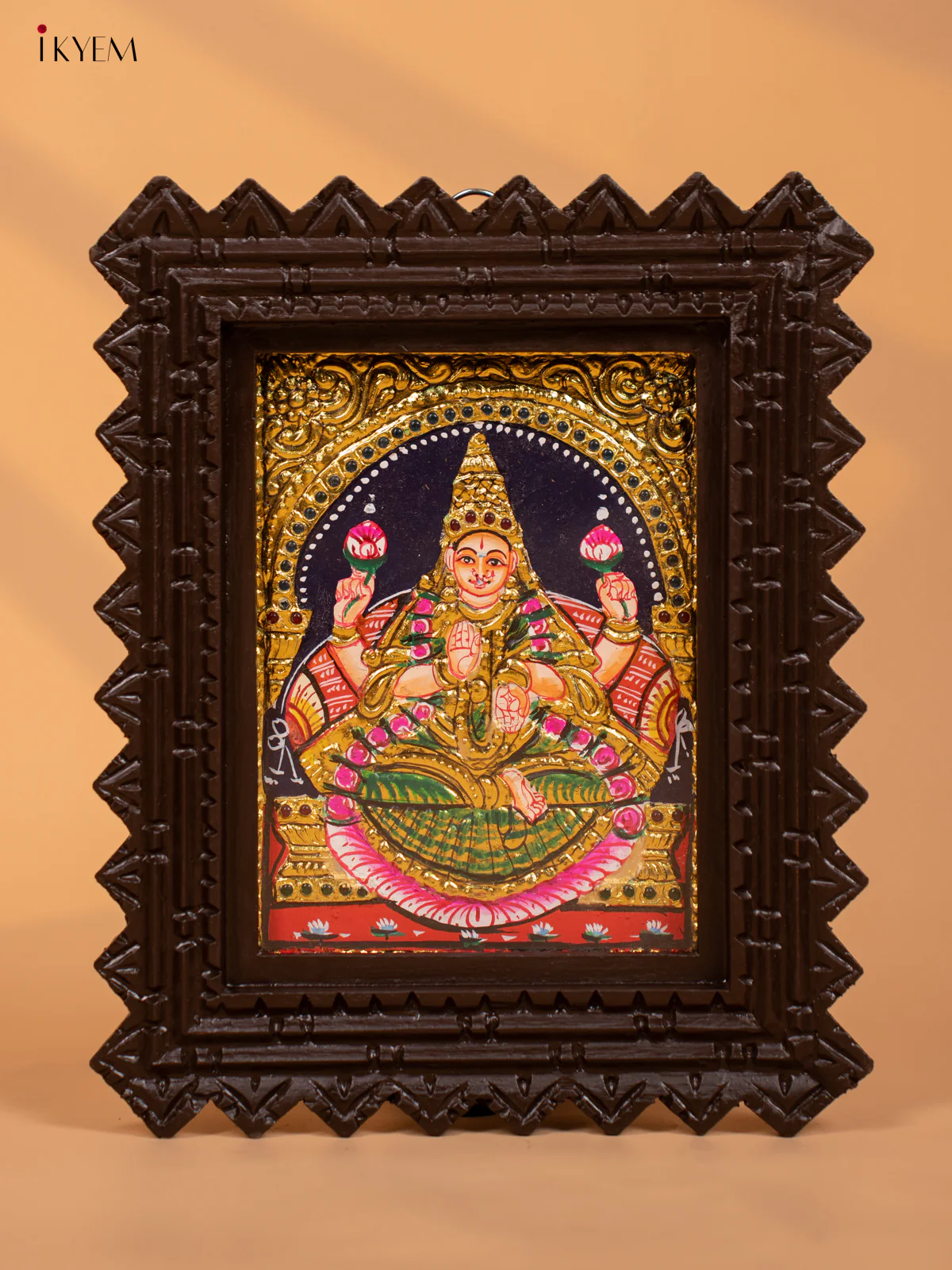 Ishwarya Lakshmi - Tanjore Painting (11x9) - KD17151