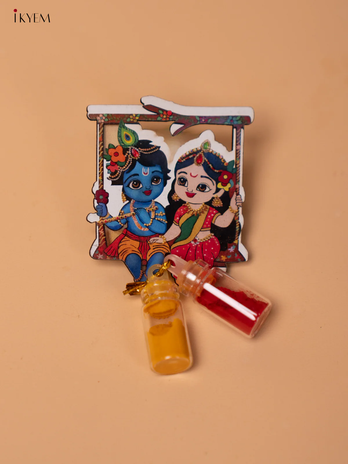 Haldi Kumkum bottle set - Radhakrishnan - KD22122
