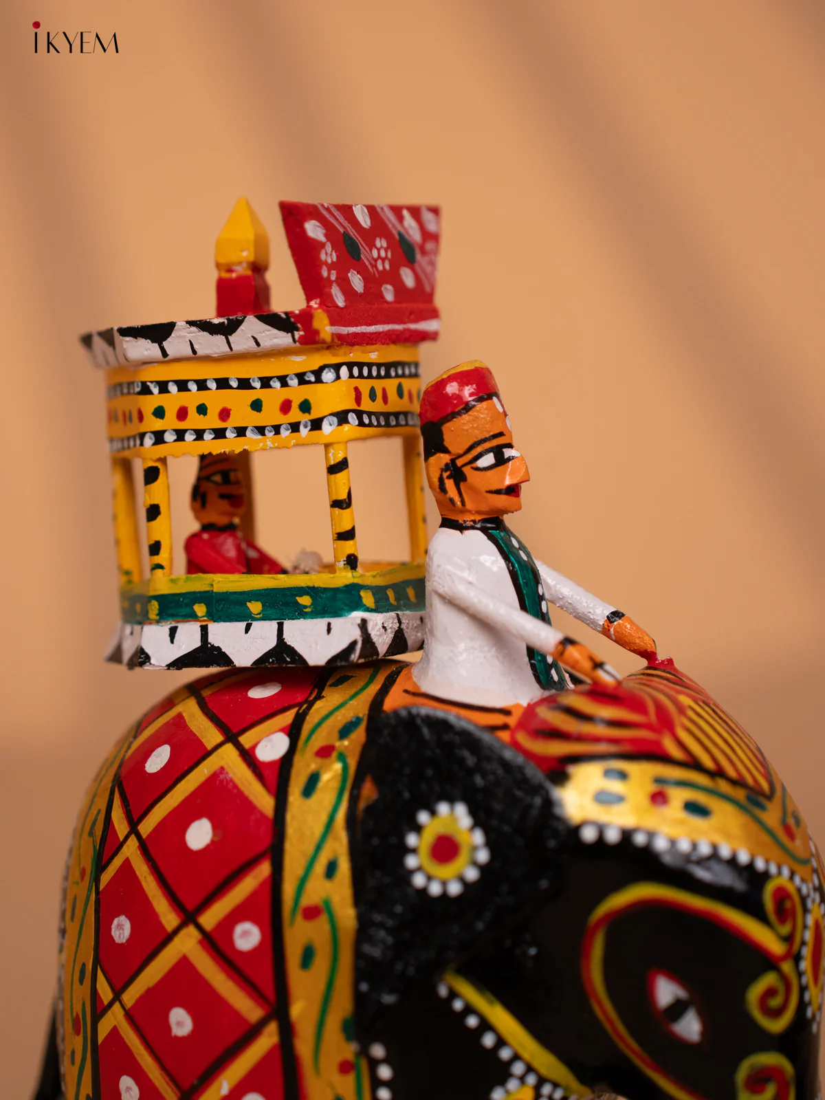 Handmade Kondapalli Elephant Ambari Toy -KD24119 - Image 4