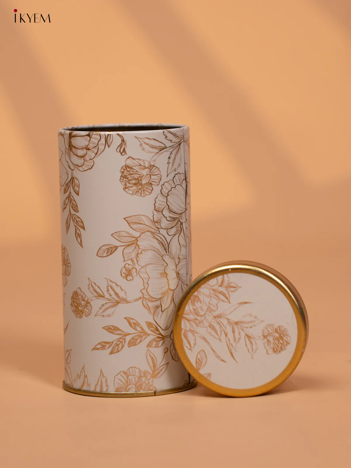 Digital Printed Dry Fruit & Snacks Tin Jar Cylinder - 5.5 inch - white - KD24127 - Image 2