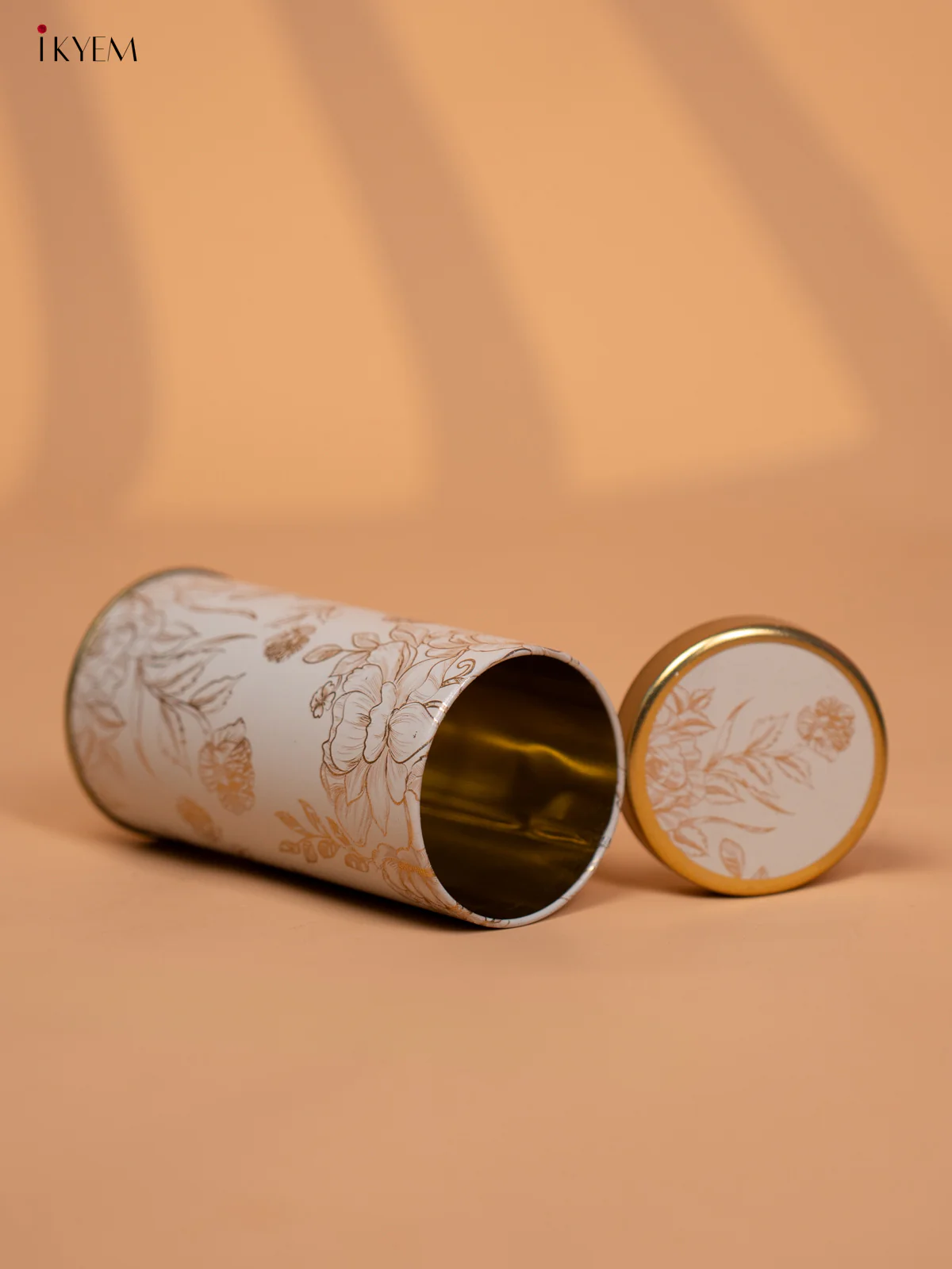 Digital Printed Dry Fruit & Snacks Tin Jar Cylinder - 5.5 inch - white - KD24127 - Image 3