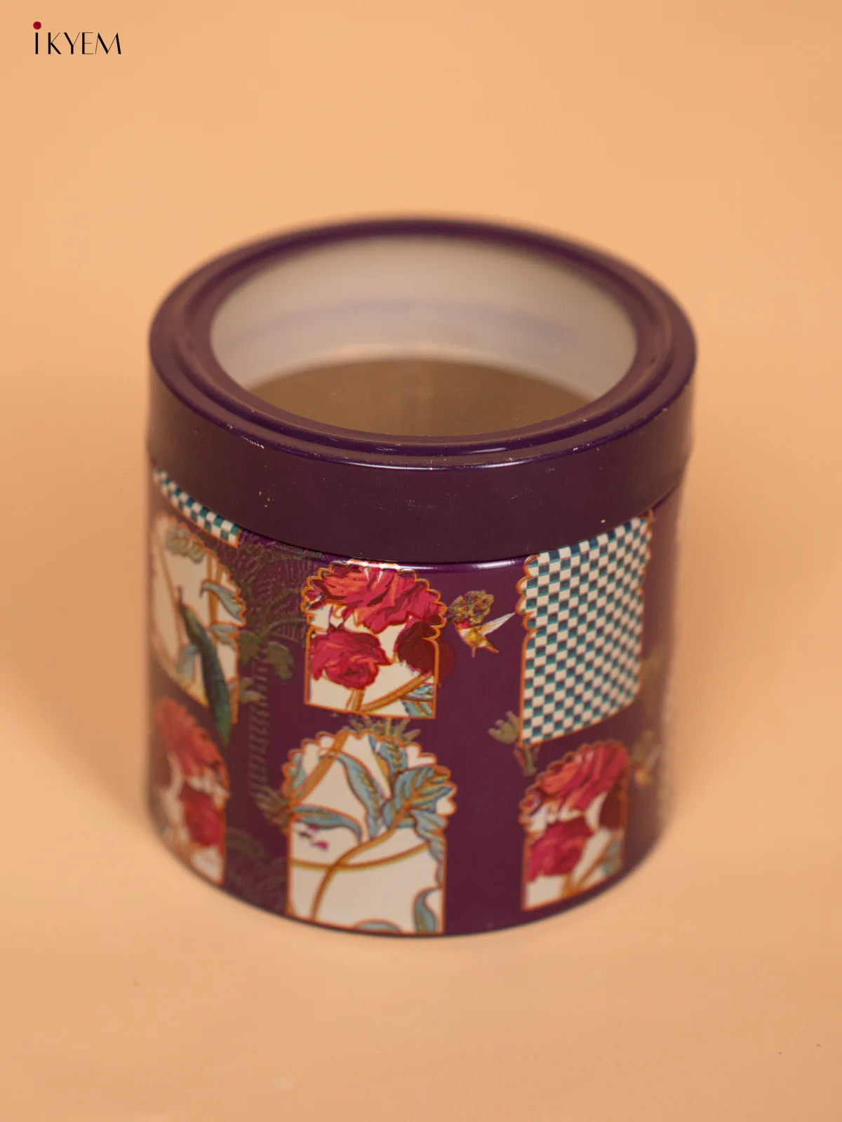 Digital Printed Dry Fruit & Snacks Tin Jar - 3 Inch Purple - KD24133 - Image 2