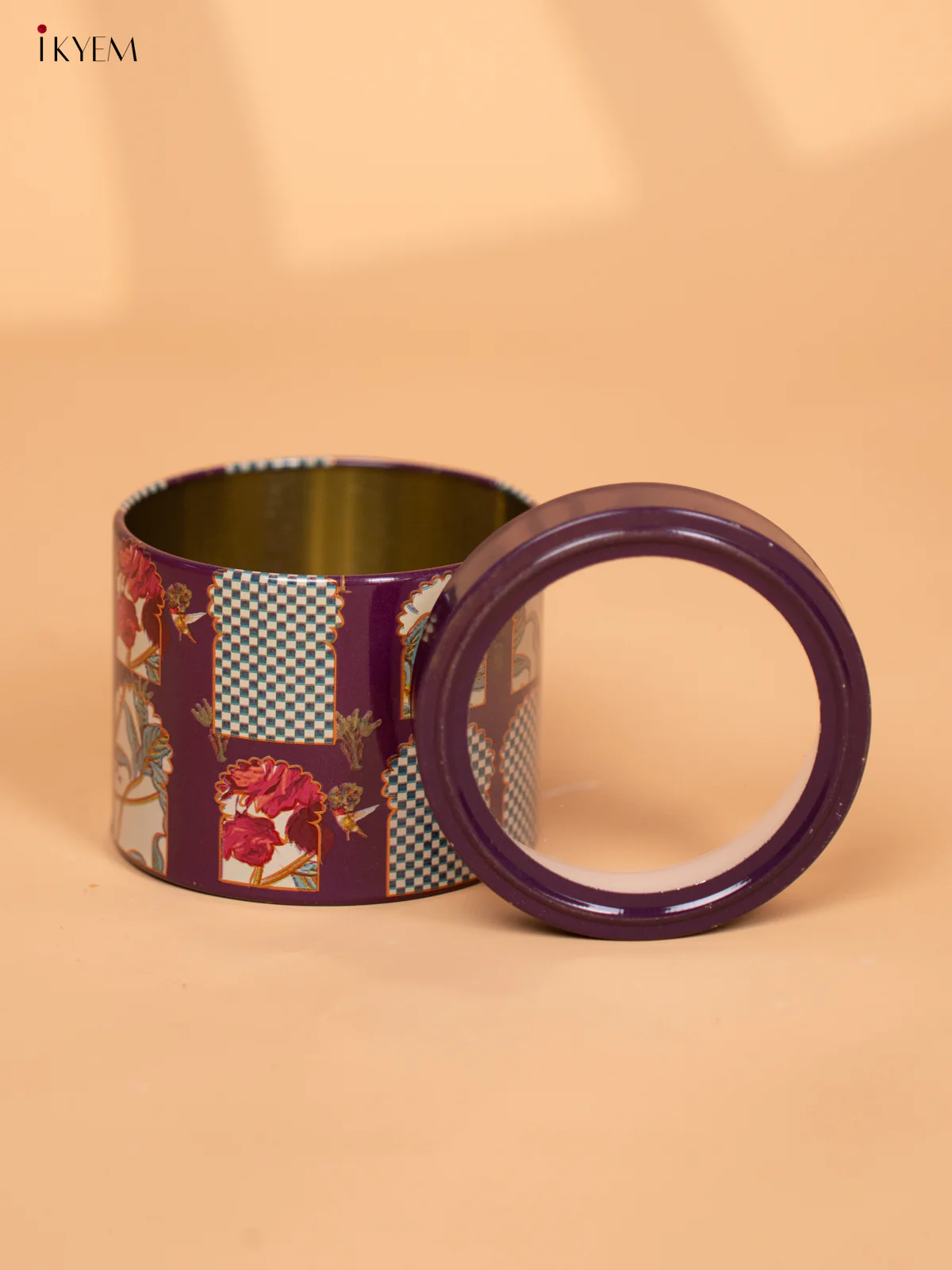 Digital Printed Dry Fruit & Snacks Tin Jar - 3 Inch Purple - KD24133 - Image 3