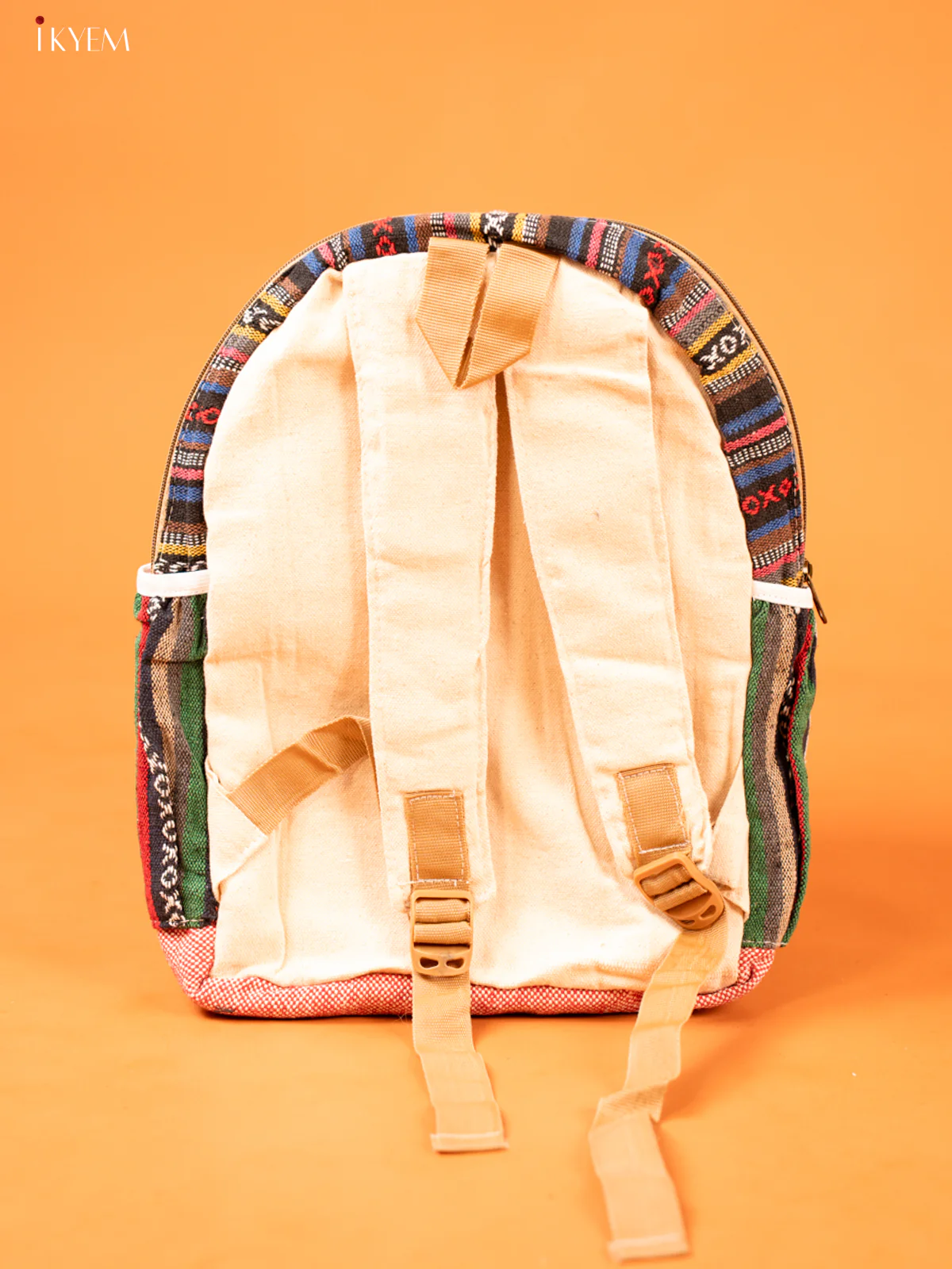 Multi Pocket Hemp Backpack - KD26111 - Image 3