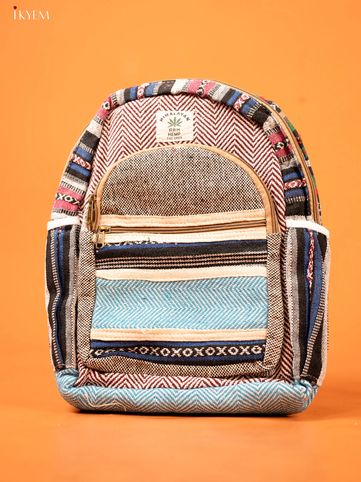 Multi Pocket Hemp Backpack - KD26113