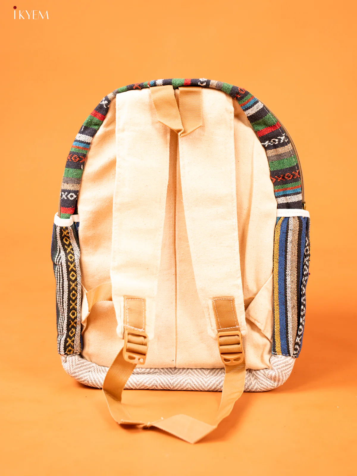 Multi Pocket Hemp Backpack - KD26116 - Image 3