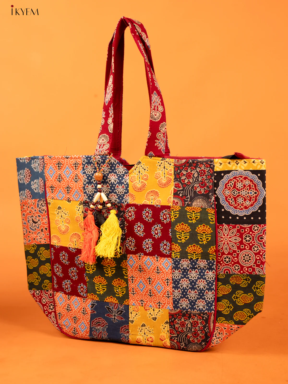 Ajrakh Stylish Patchwork Hand bag - Image 2