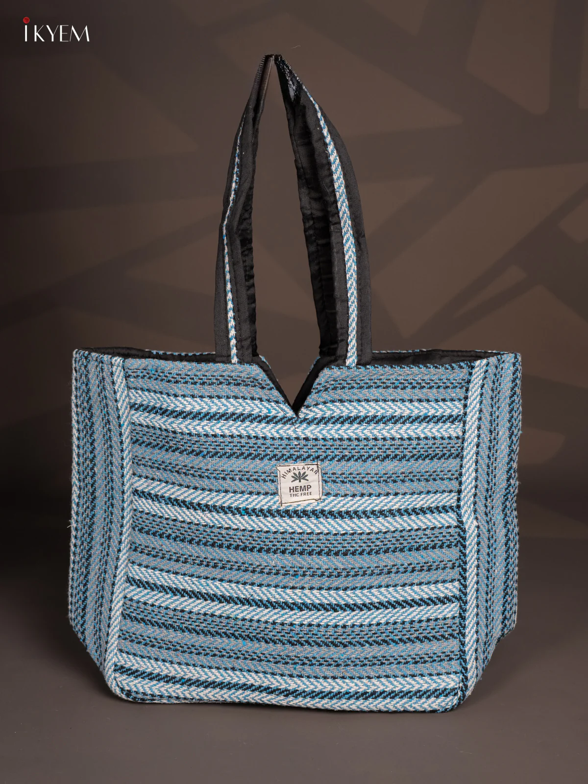 Jacquard Tote Bag - Cream with Brown - KD26170 - Image 3