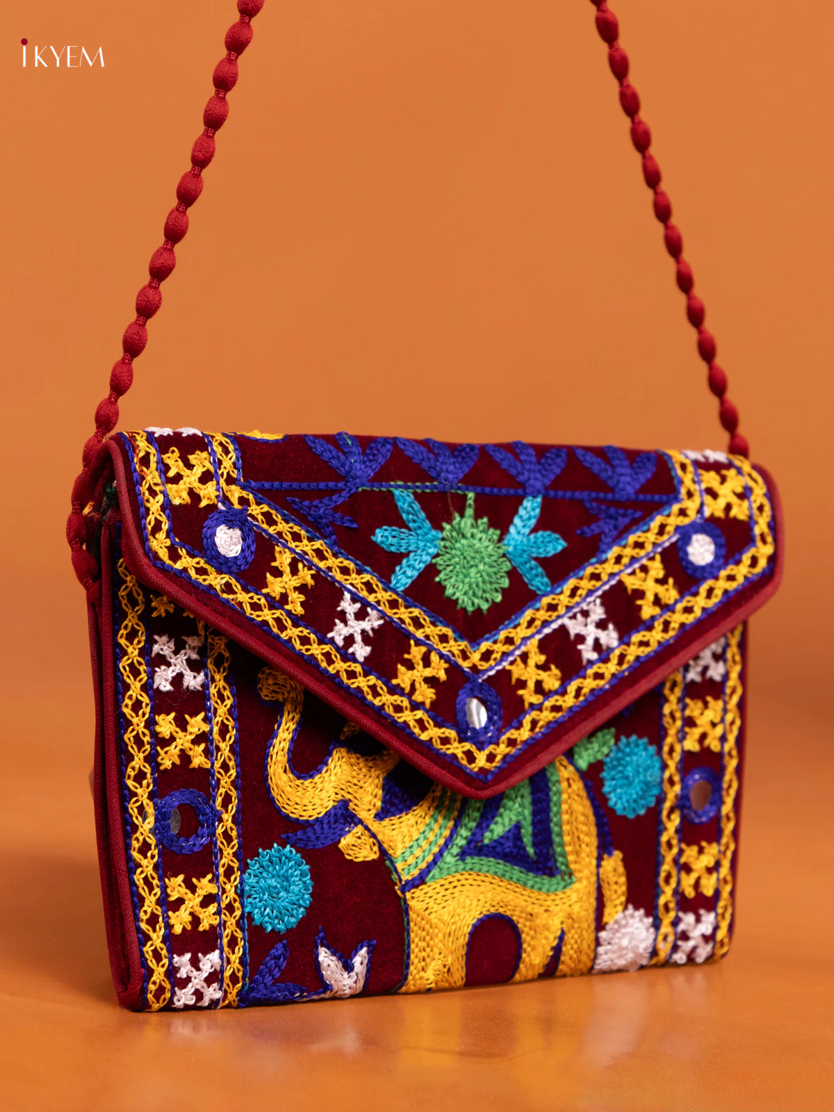 Embroidered rajasthani Multi color Sling bag - Image 2