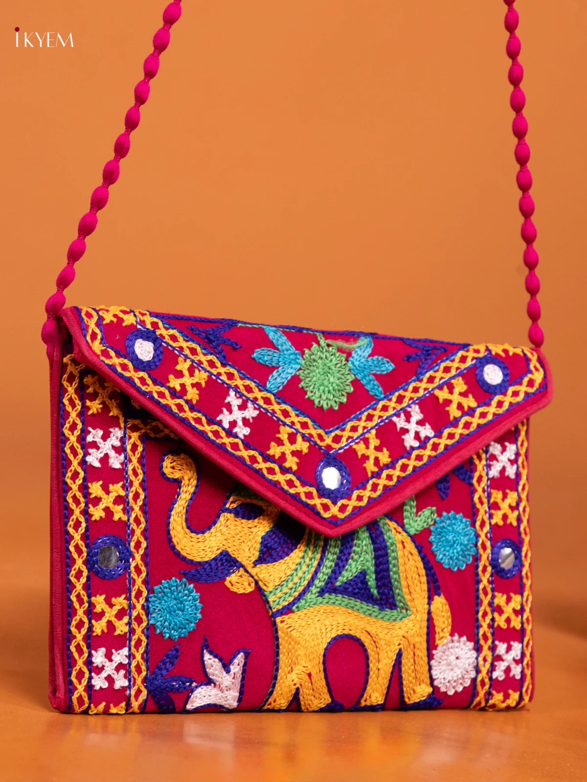 Embroidered rajasthani Multi color Sling bag - Image 2