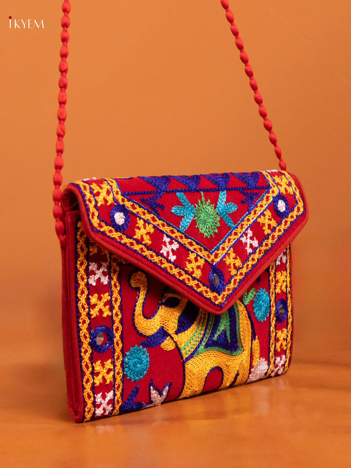 Embroidered rajasthani Multi color Sling bag - Image 2