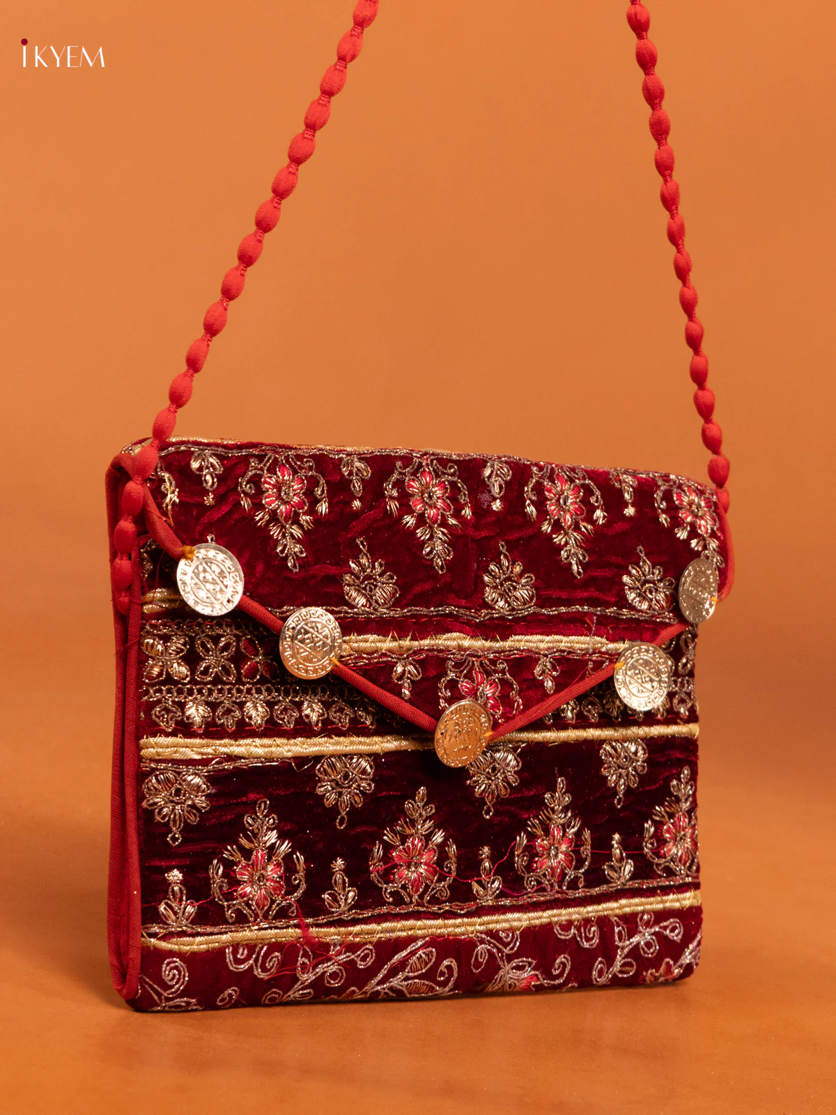 Embroidered Multi color Sling bag - Small - Image 2