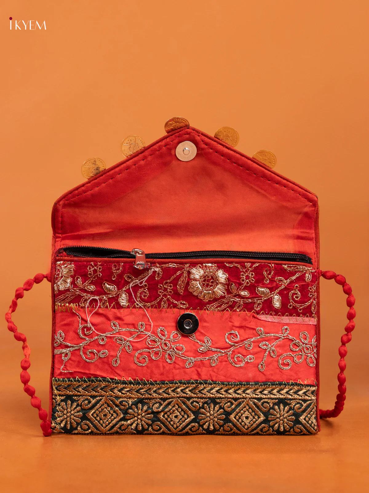 Embroidered Multi color Sling bag - Small - Image 3