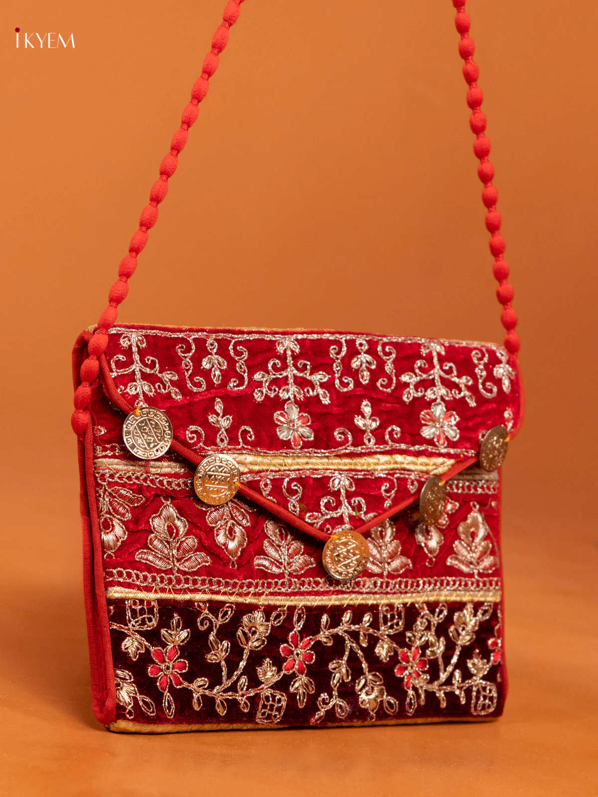Embroidered Multi color Sling bag - Small - Image 2