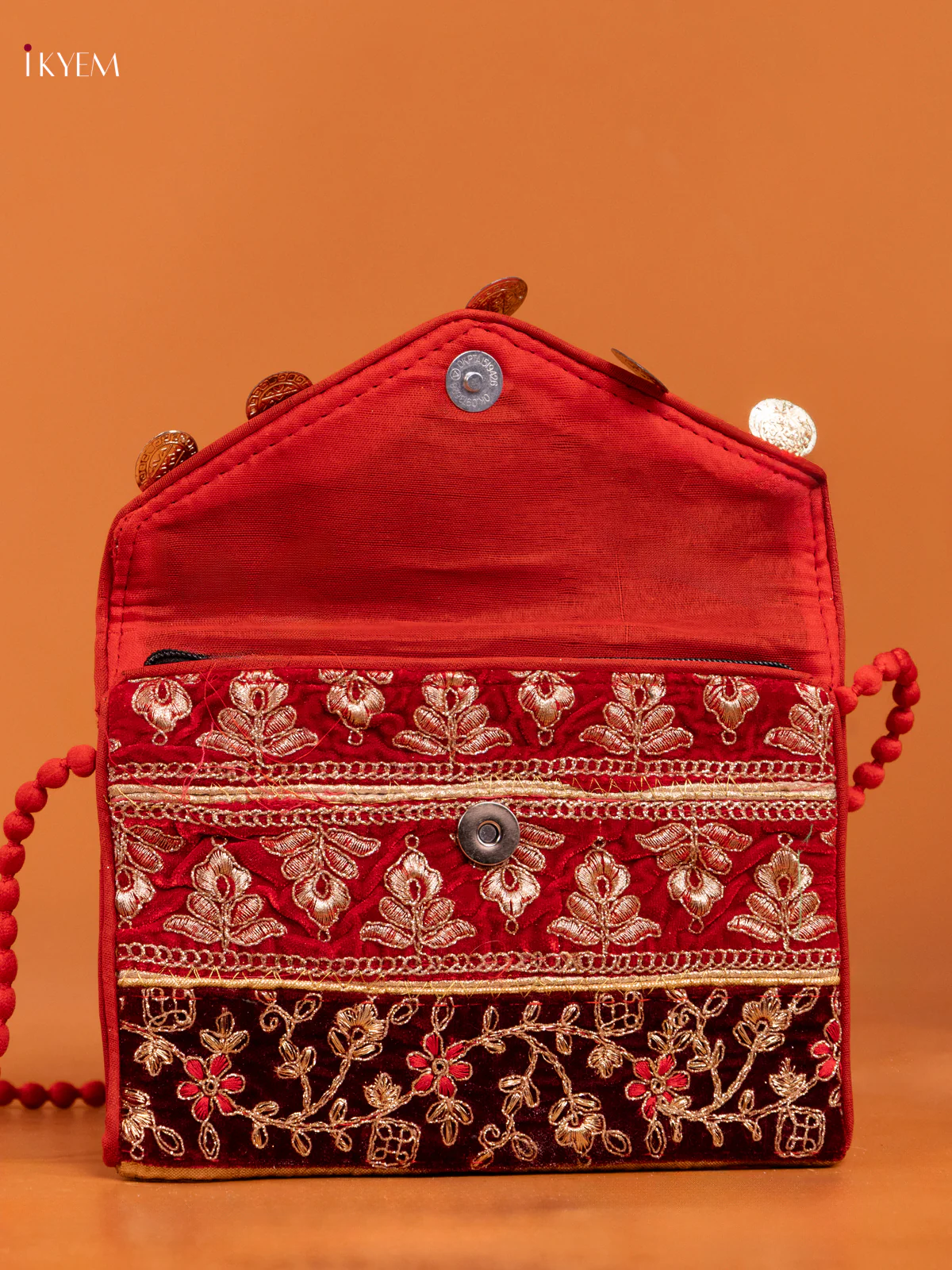 Embroidered Multi color Sling bag - Small - Image 3