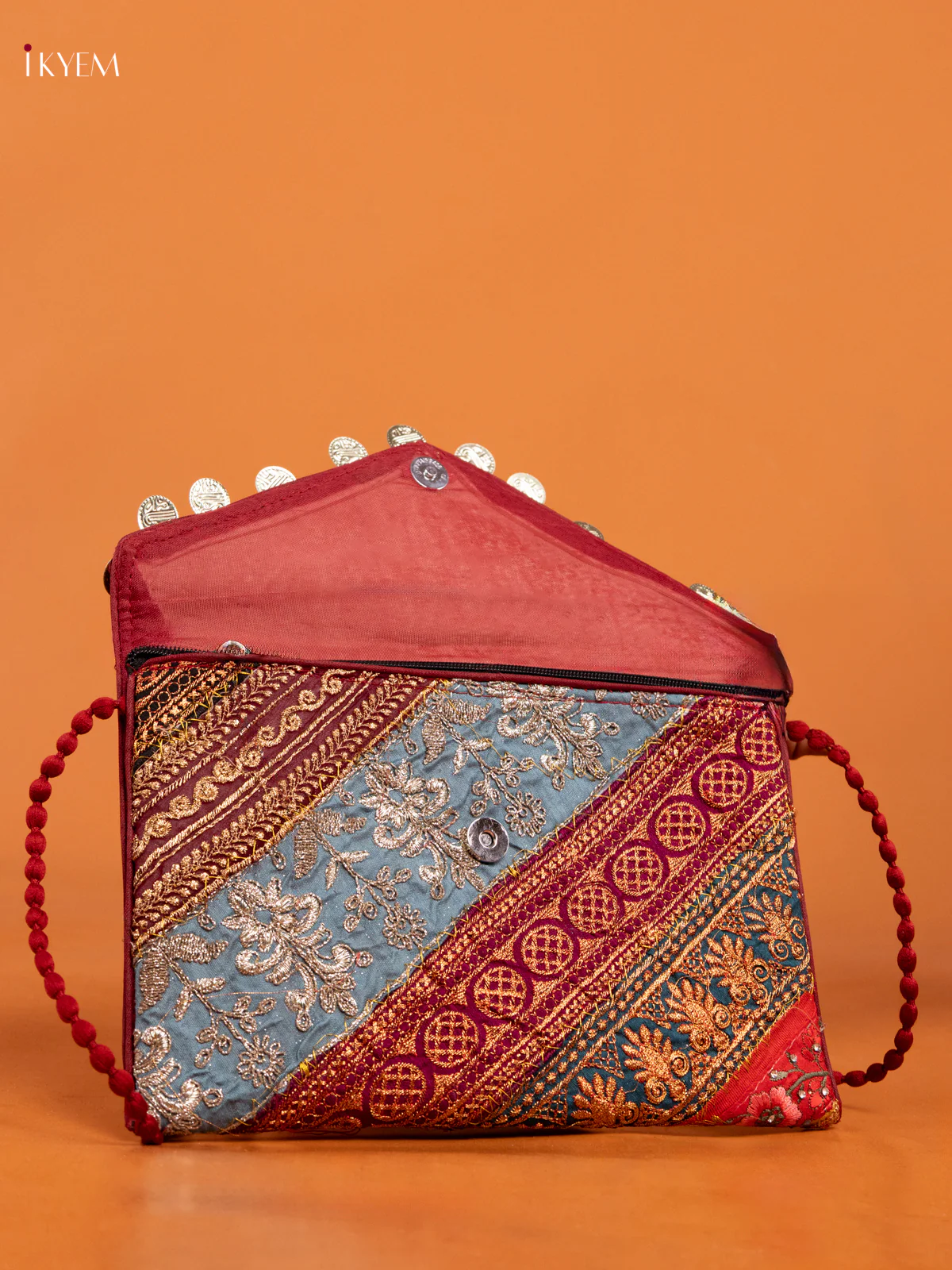 Embroidered Multi color Sling bag - big - Image 3