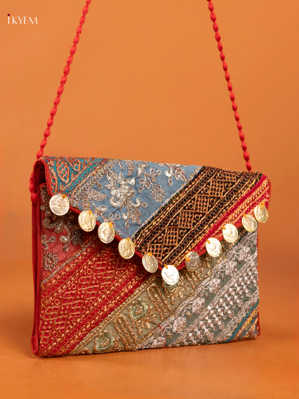 Embroidered Multi color Sling bag - big - Image 2
