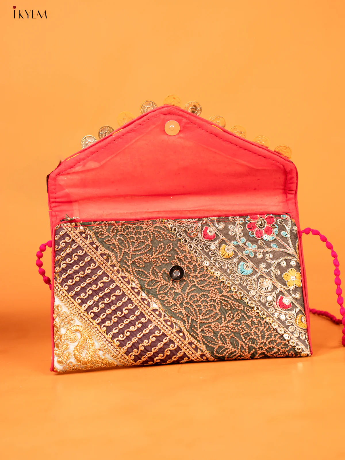 Embroidered Multi color Sling bag - big - Image 3