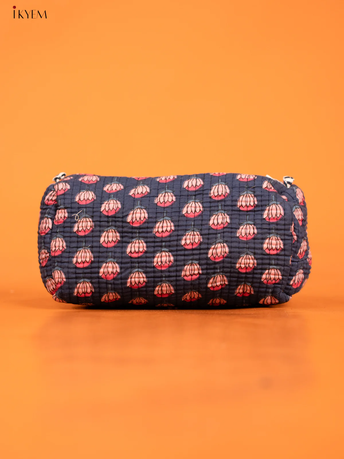 Cotton printed Pouch - Set of 3 - Navy Blue  - KD26315 - Image 2