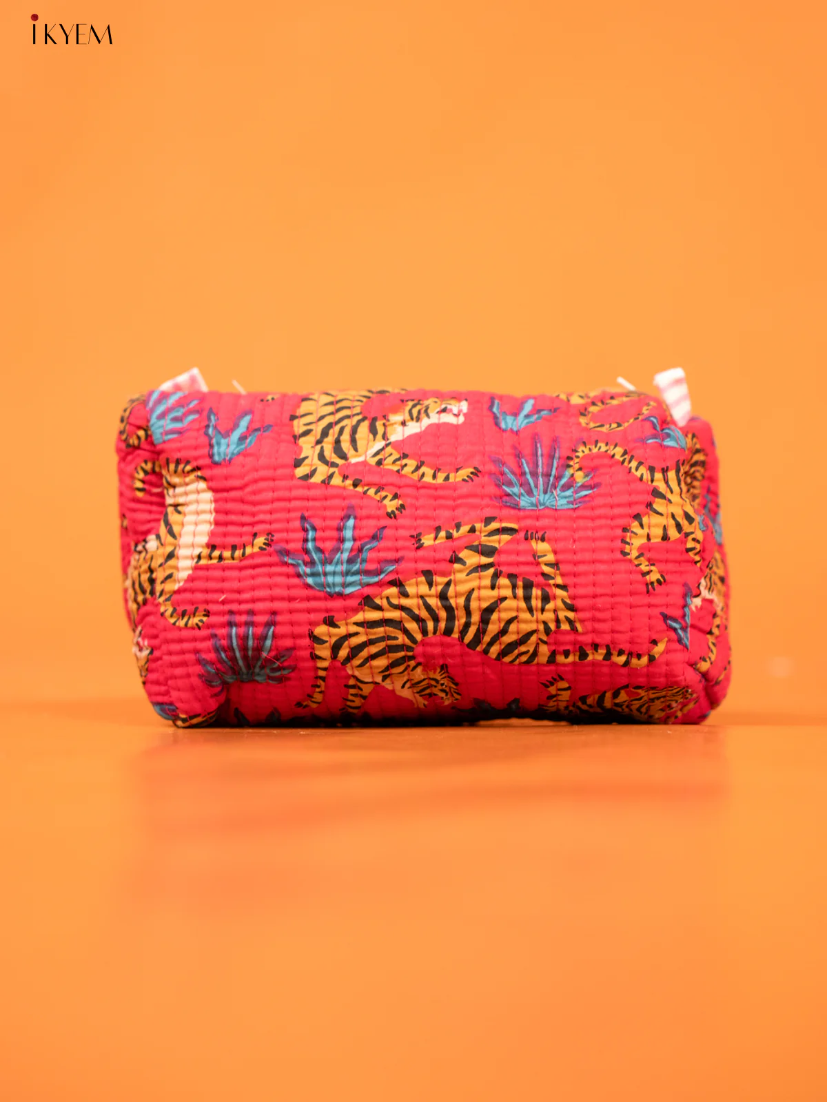 Cotton printed Pouch - Set of 3 - pink - KD26318 - Image 3