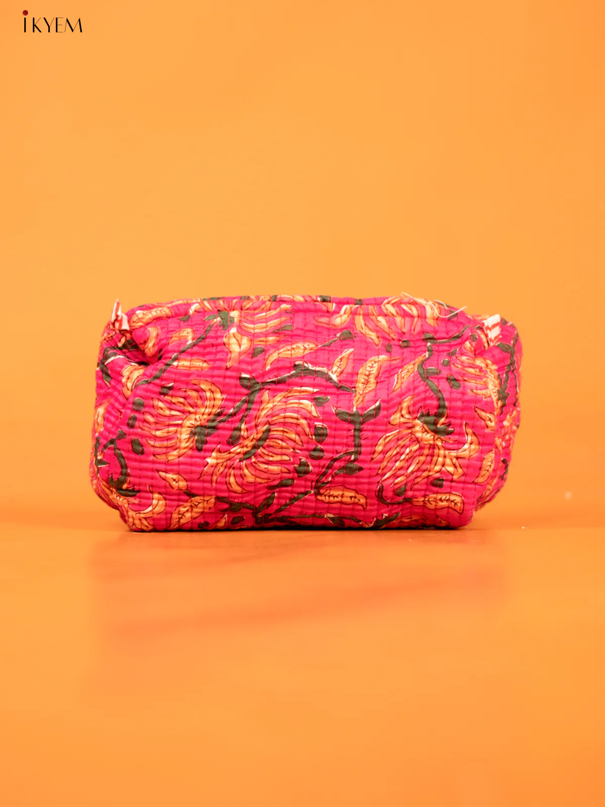 Cotton printed Pouch - Set of 3 - Pink - KD26320 - Image 2