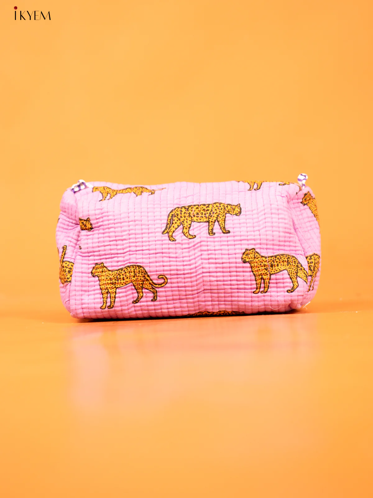 Cotton printed Pouch - Set of 3 - Baby pink - KD26324 - Image 4