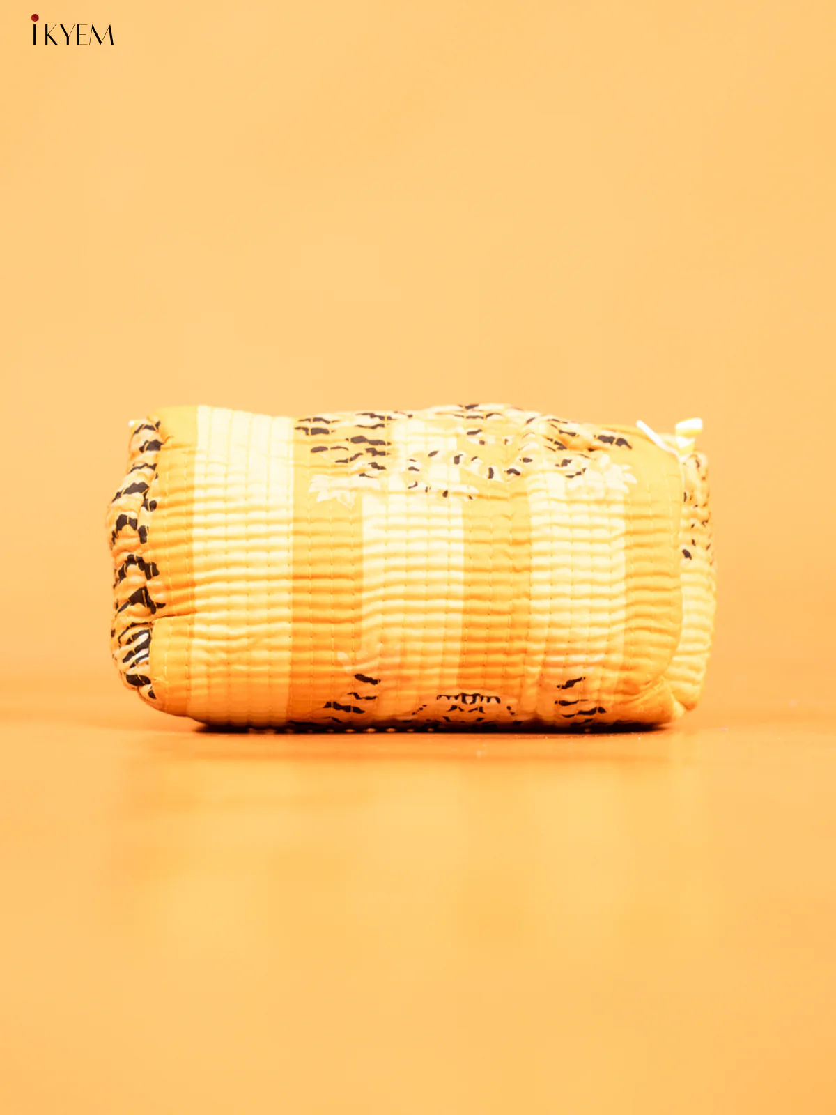 Cotton printed Pouch - Set of 3 - Sandal with Orange - KD26325 - Image 3