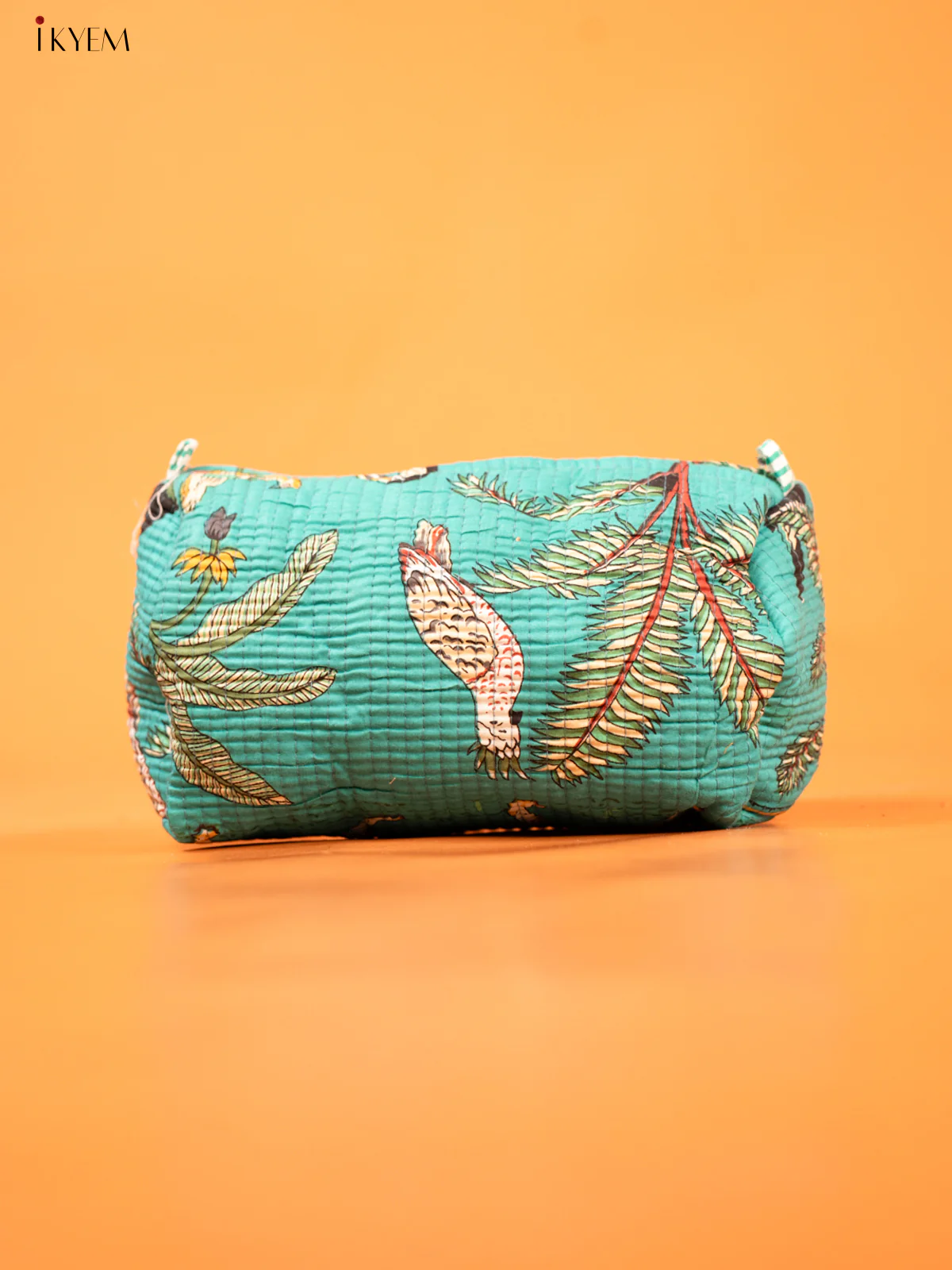 Cotton printed Pouch - Set of 3 - Blue with white - KD26329 - Image 4