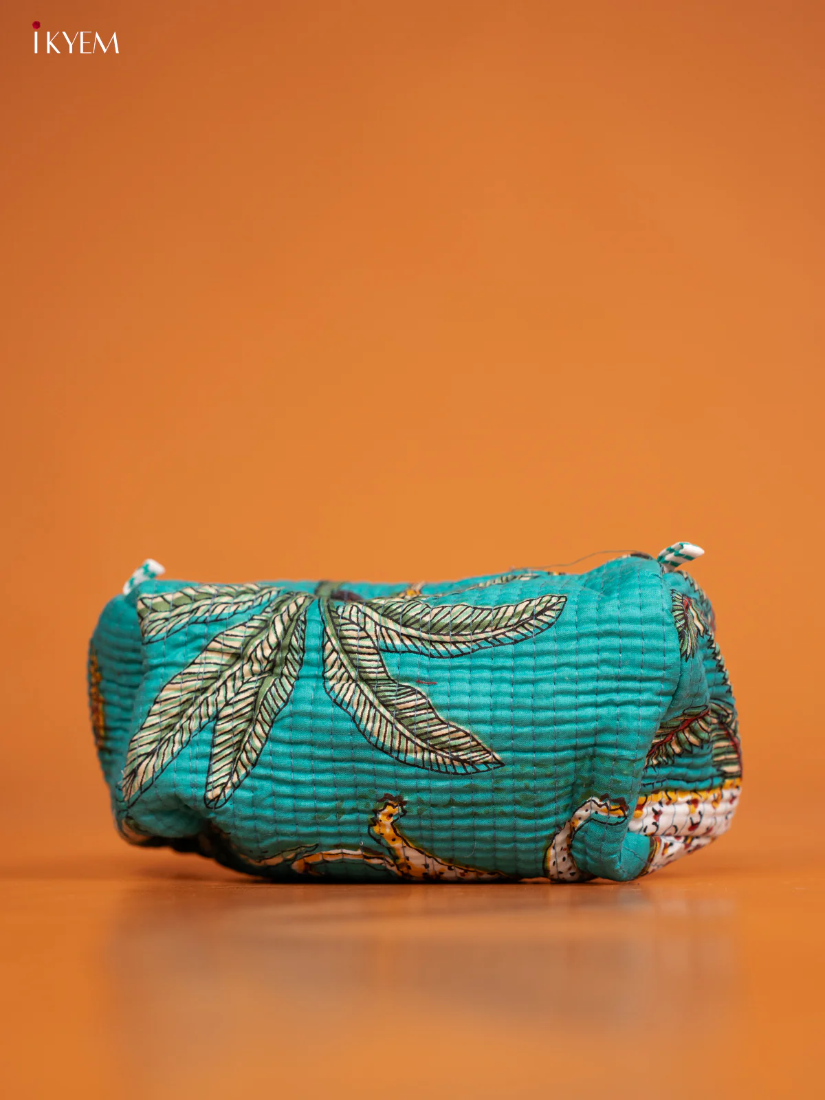 Cotton printed Pouch - Set of 3 - Rama Blue - KD26330 - Image 4