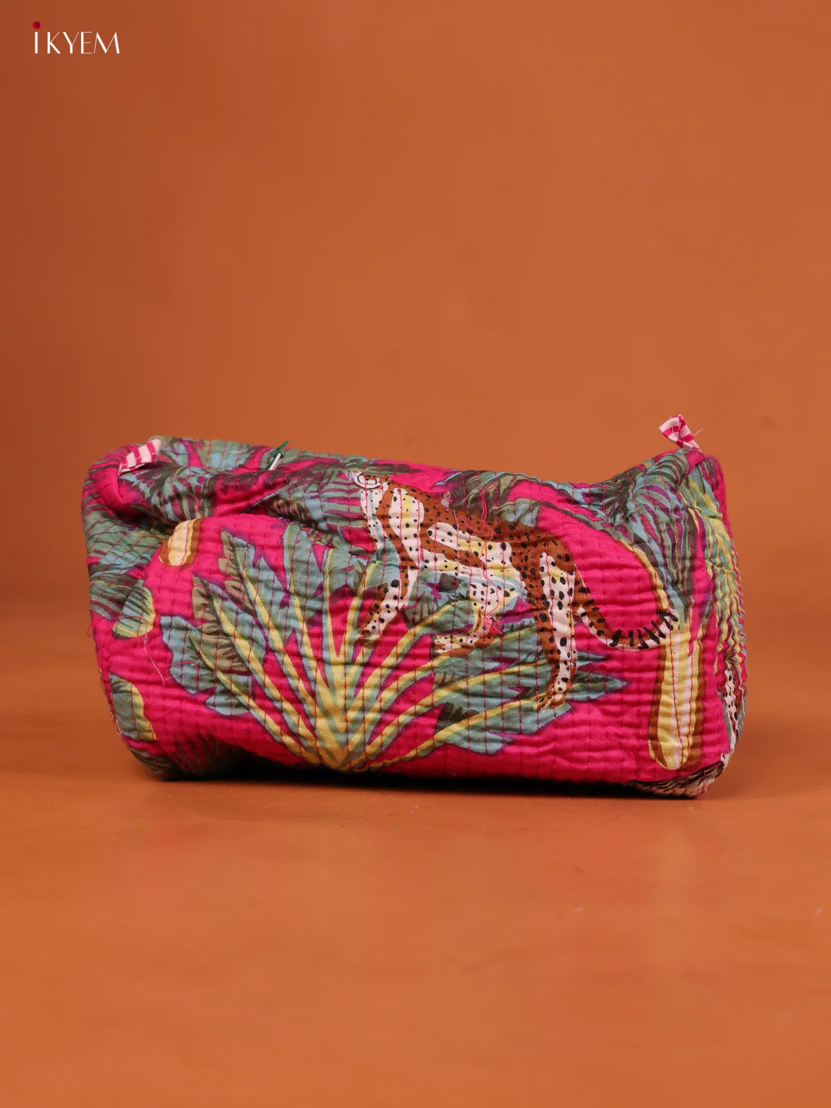 Cotton printed Pouch - Set of 3 - Pink - KD26331 - Image 4