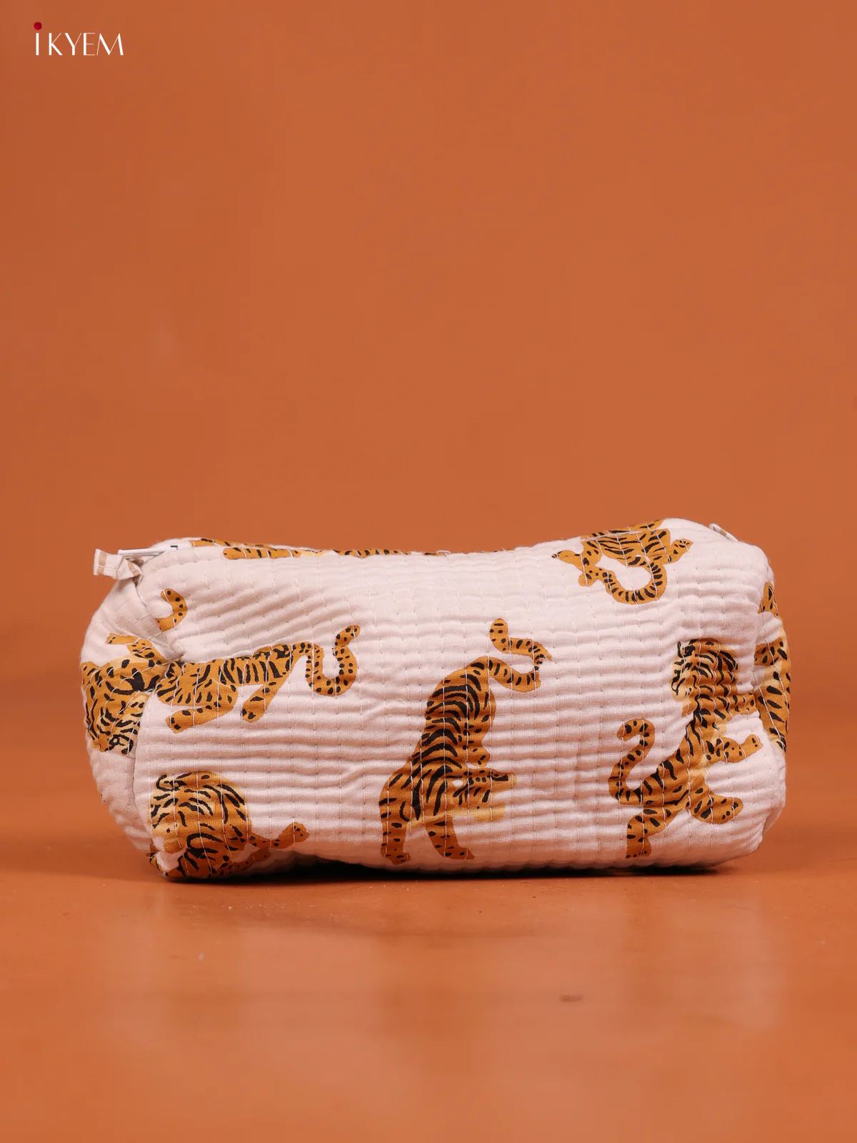 Cotton printed Pouch - Set of 3 - White - KD26333 - Image 2
