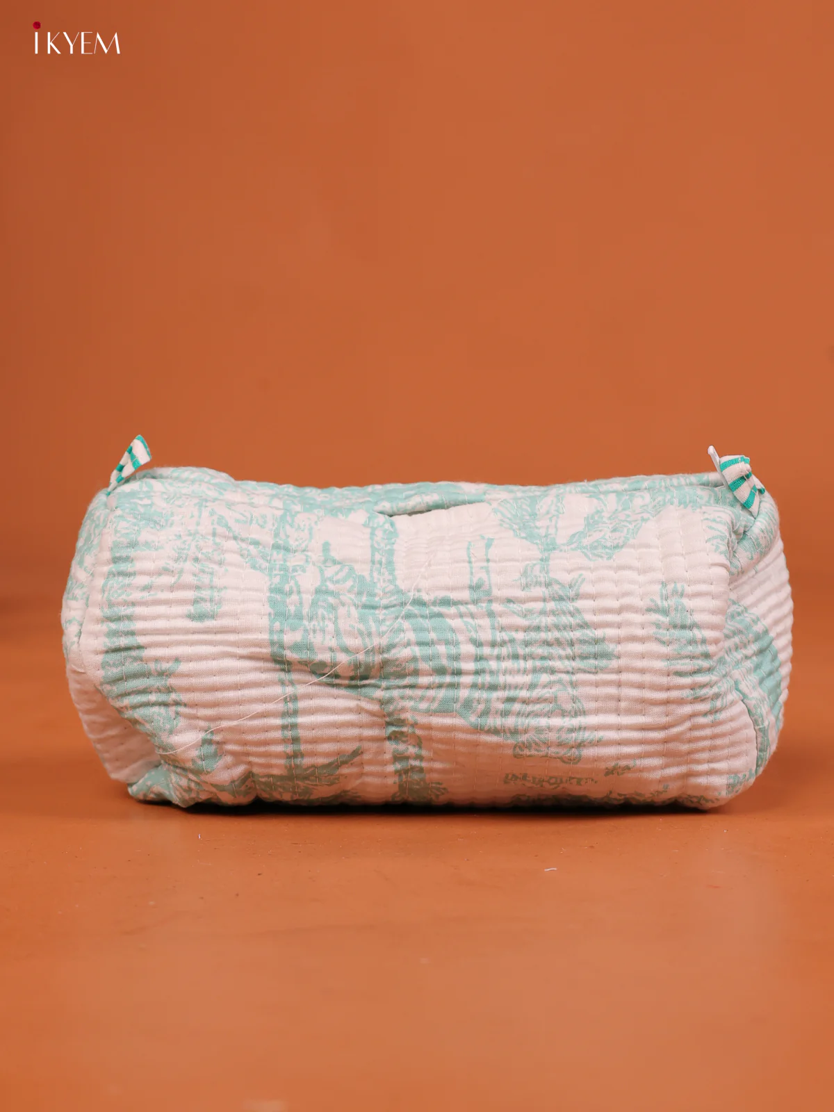 Cotton printed Pouch - Set of 3 - Sky Blue - KD26334 - Image 2