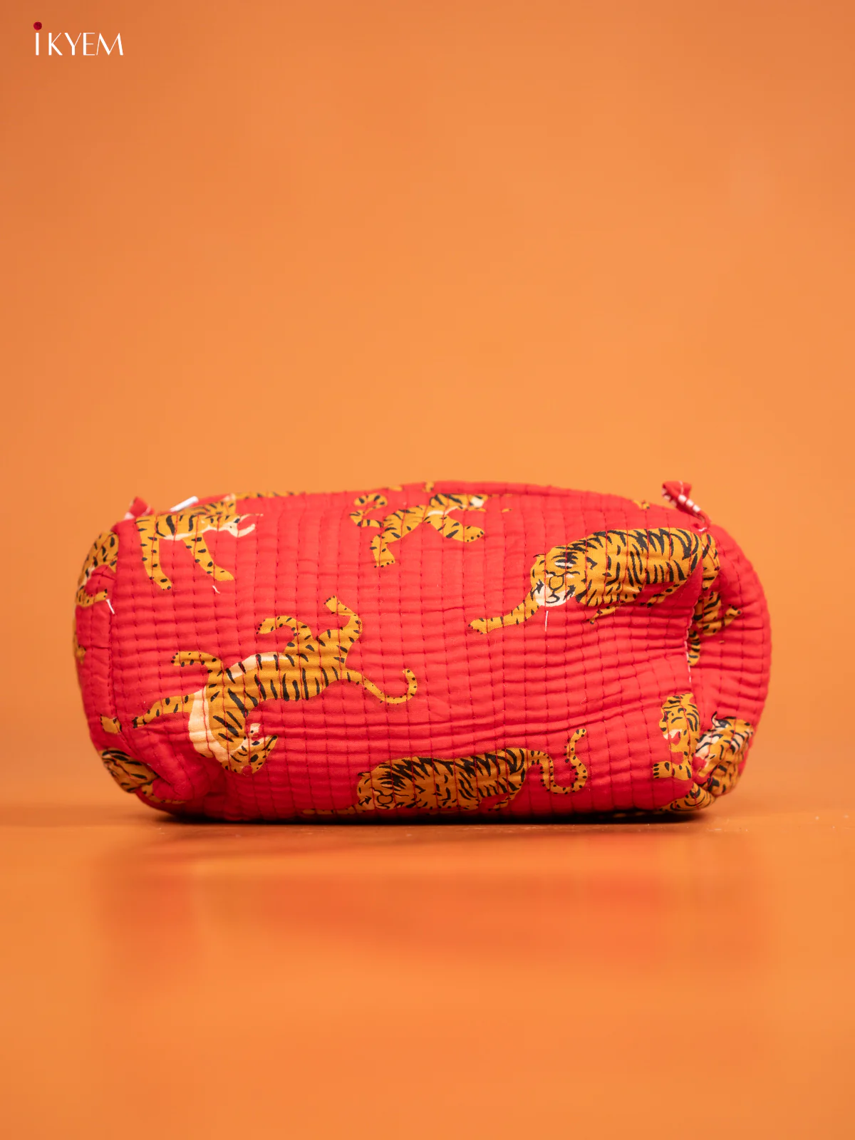Cotton printed Pouch - Set of 3 - Red - KD26340 - Image 4
